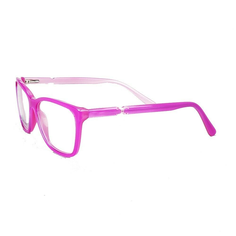 Temple of pink full rim acetate eyeglasses for women