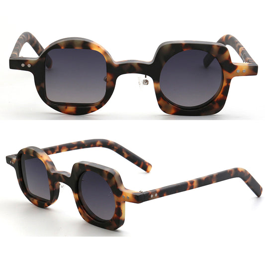 Mismatch tortoise polarized sunglasses