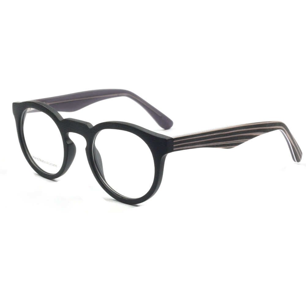Black round nerd eyeglass frames