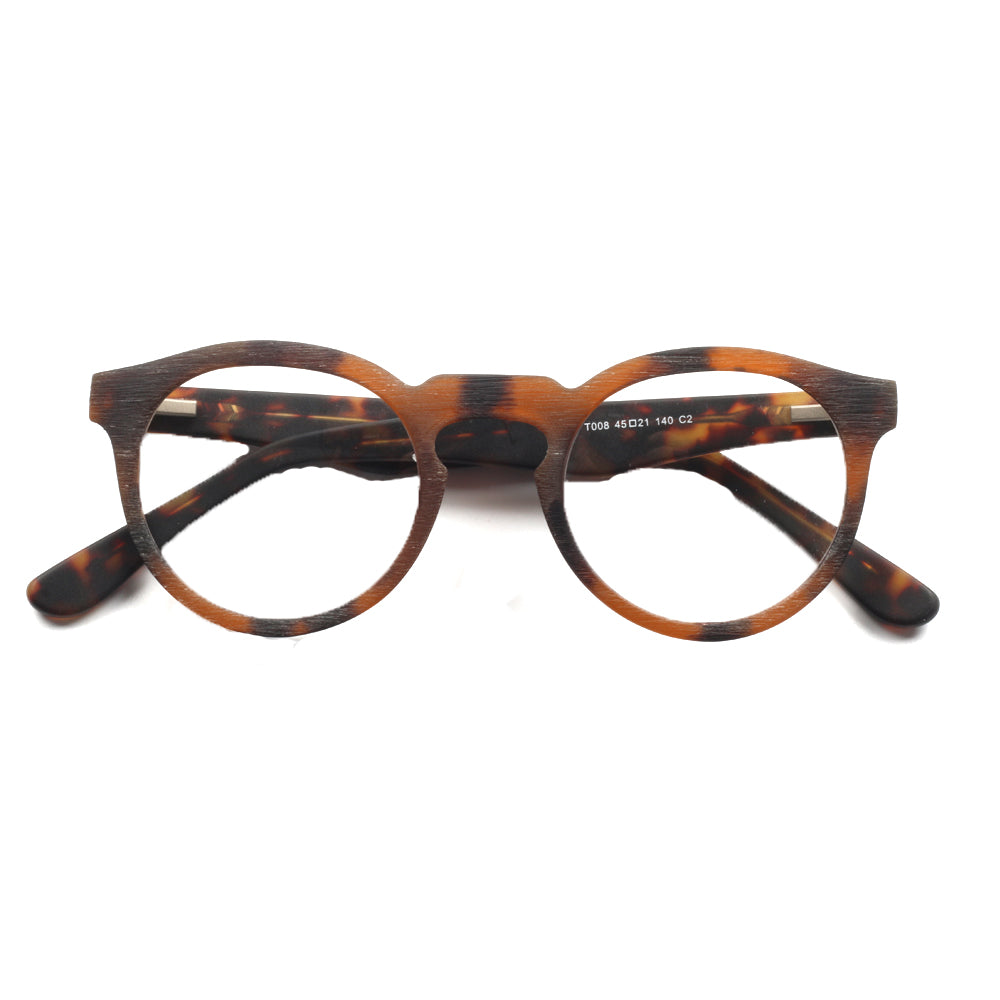 Retro nerd style tortoise shell eyeglasses