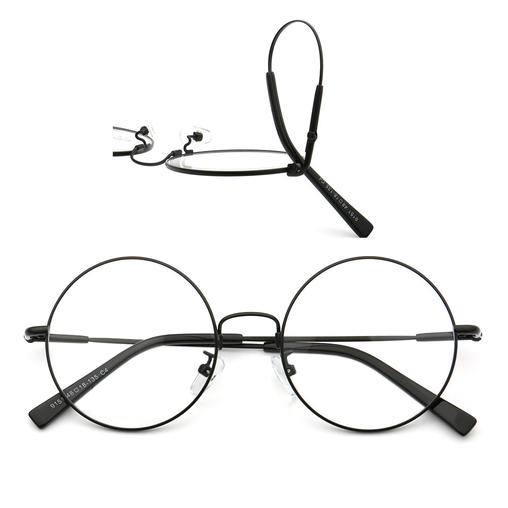 Hamilton | Women Round Nerd Style Memory Metal Glasses Frames | Mens F