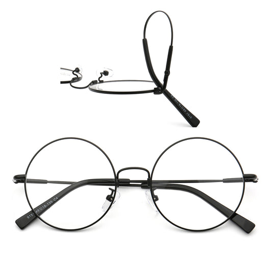 Flexible and bendable round glasses frames