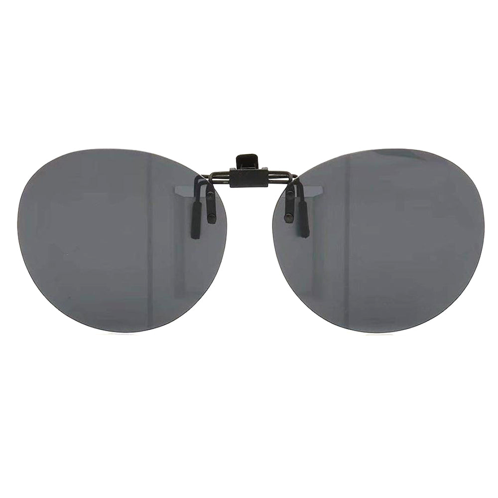 Round Clip On Flip Up Polarized Sunglasses | UV Protection  display picture 3