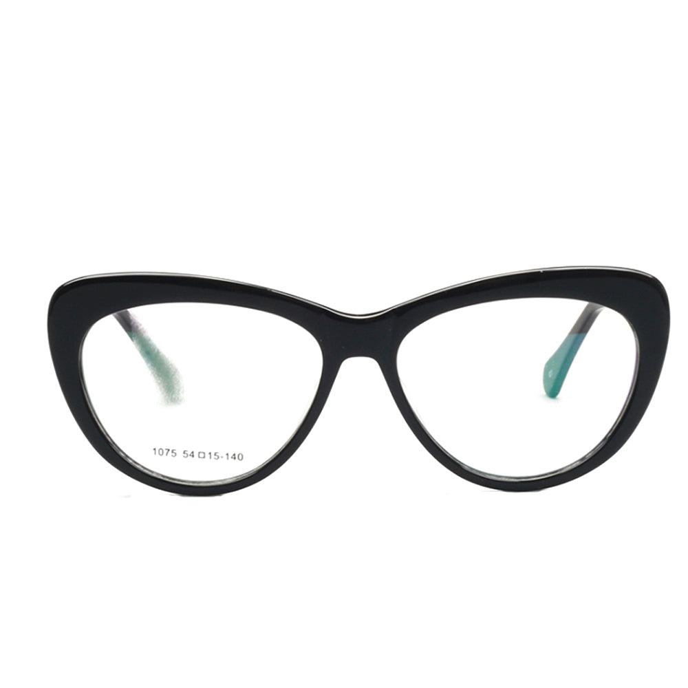 Lynwood | Cat Eye Glasses For Women w/ Tortoise Shell Pattern | Acetate Frame w/ Metal Temples