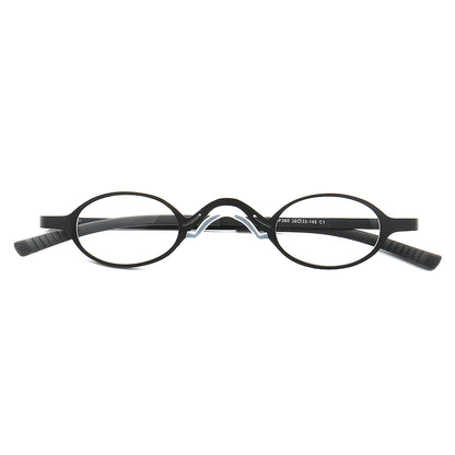 Harlow | Monturas de anteojos de negocios de forma ovalada | Gafas unisex modernas de metal.