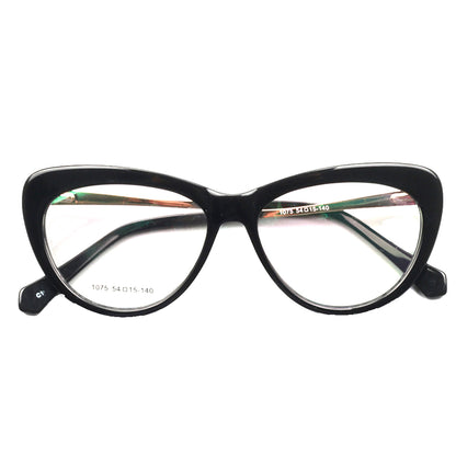Lynwood | Gafas de ojo de gato para mujer con patrón de caparazón de tortuga | Montura de acetato con patillas de metal.