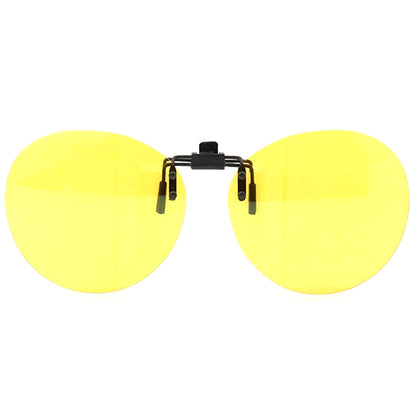 Round night vision clip on sunglasses
