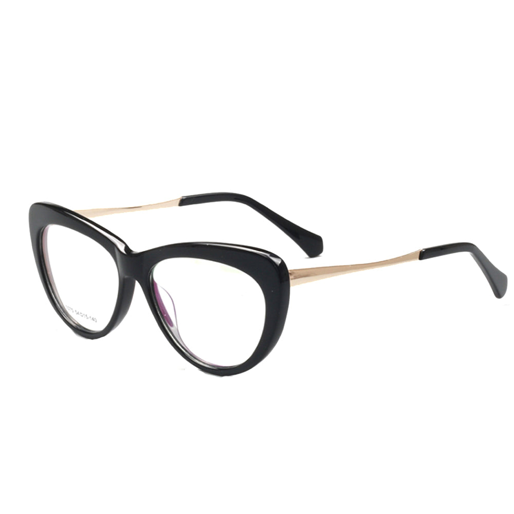 Lynwood | Cat Eye Glasses For Women w/ Tortoise Shell Pattern | Acetate Frame w/ Metal Temples