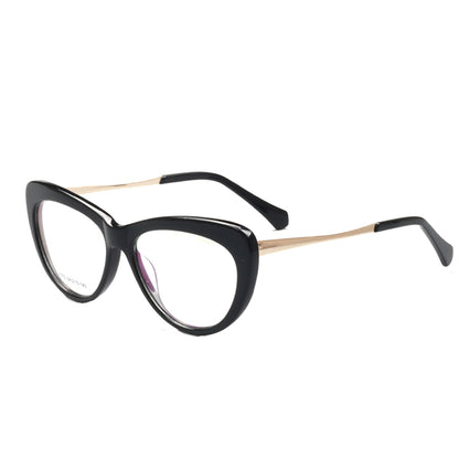 Lynwood | Gafas de ojo de gato para mujer con patrón de caparazón de tortuga | Montura de acetato con patillas de metal.