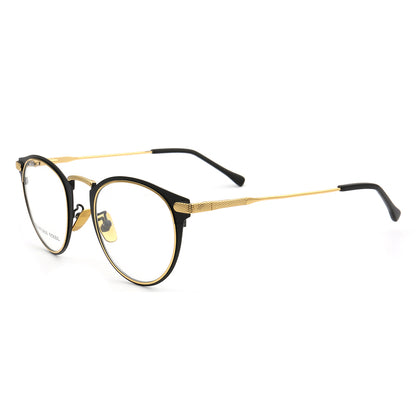 tate | Anteojos redondos vintage de acero inoxidable para hombres y mujeres | Monturas de gafas modernas y ligeras.