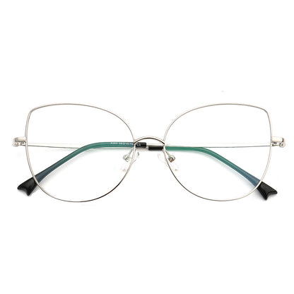 Front view of oversized butterfly shaped eyeglassers