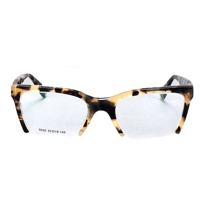 Isabelle | Lunettes œil de chat à demi-jante pour femmes | Modèle moderne de carapace de tortue semi-sans monture