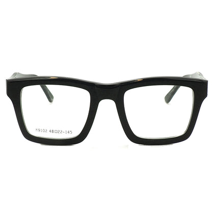 Black oversized square eyeglass frames