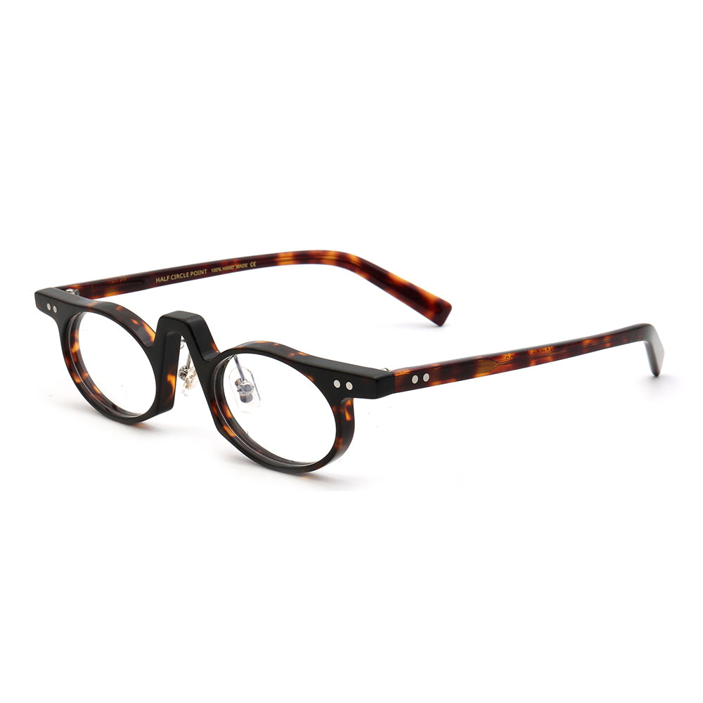 A pair of classic tortoise eyeglasses