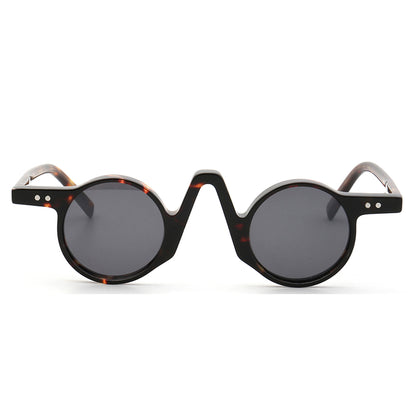 Front view of hipster tortoise polarized sunglasses