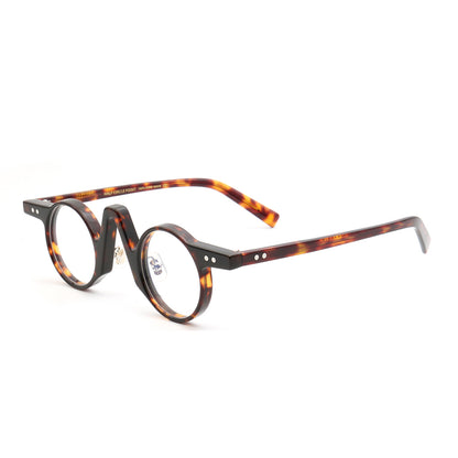 a pair of round retro tortoise eyeglasses