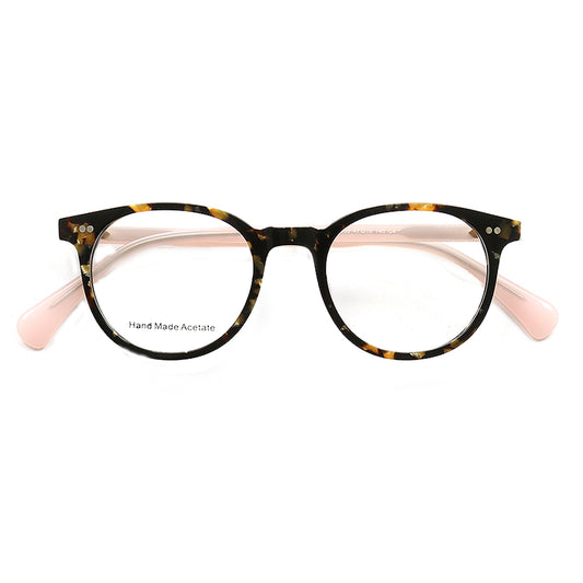 Round tortoise shell eyeglasses