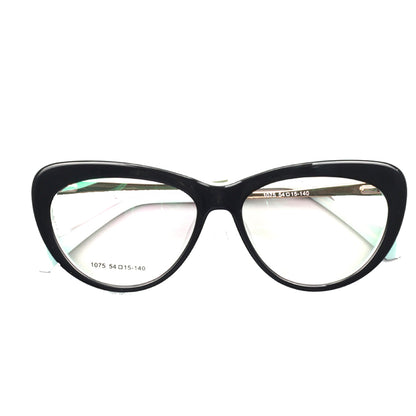 Lynwood | Gafas de ojo de gato para mujer con patrón de caparazón de tortuga | Montura de acetato con patillas de metal.