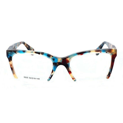 Isabelle | Lunettes œil de chat à demi-jante pour femmes | Modèle moderne de carapace de tortue semi-sans monture