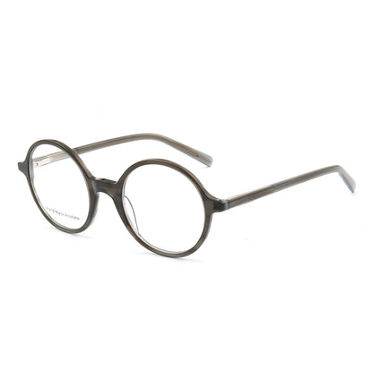Midnight | Patterned Acetate Eyeglasses For Men & Women | Retro Round Full Rim Glasses Frames