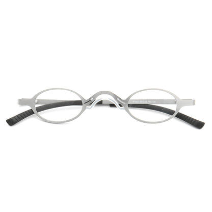 Harlow | Monturas de anteojos de negocios de forma ovalada | Gafas unisex modernas de metal.