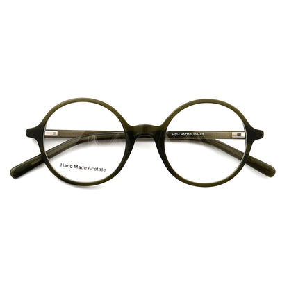 Midnight | Patterned Acetate Eyeglasses For Men & Women | Retro Round Full Rim Glasses Frames