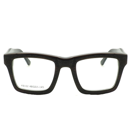 Black retro square eyeglass frames