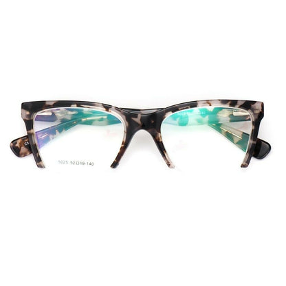 Isabelle | Lunettes œil de chat à demi-jante pour femmes | Modèle moderne de carapace de tortue semi-sans monture