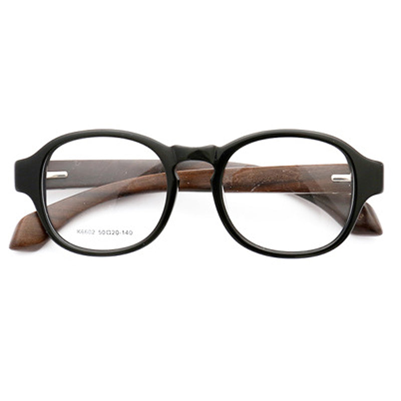 Full Rim Style Frame Wendell | Classic Round Full Rim Eyeglass Frames | Acetate Frame w/ Wo ...
