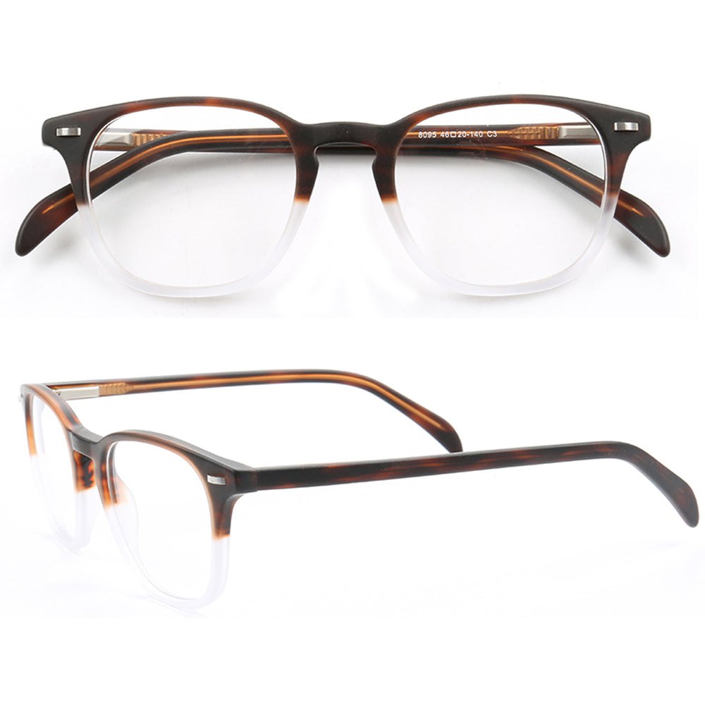 Stetson | Round Full Rim Two Tone Womens Square Eyewear | Retro Brown ...