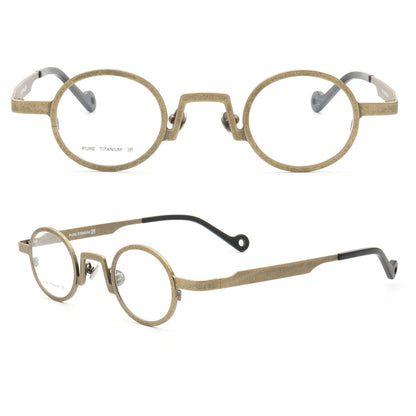 Leroy | Lightweight Round Multicolor Titanium Eyeglasses | Circular Full Rim Frame