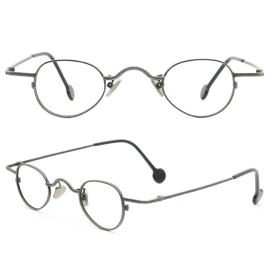 Lance | Retro Nerd Style Metal Eyeglasses | Thin Lightweight Unisex Glasses Frames