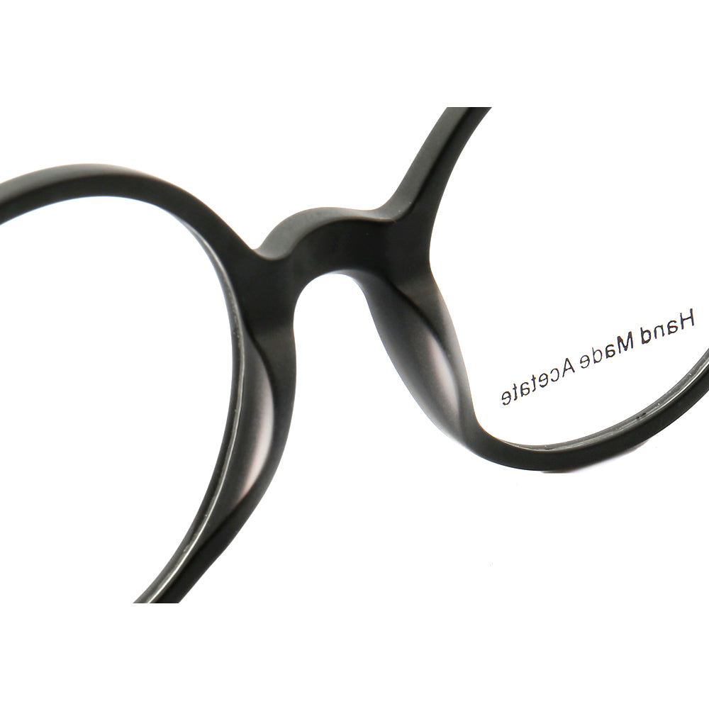 Midnight | Patterned Acetate Eyeglasses For Men & Women | Retro Round Full Rim Glasses Frames