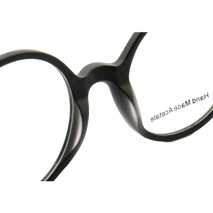 Midnight | Patterned Acetate Eyeglasses For Men & Women | Retro Round Full Rim Glasses Frames