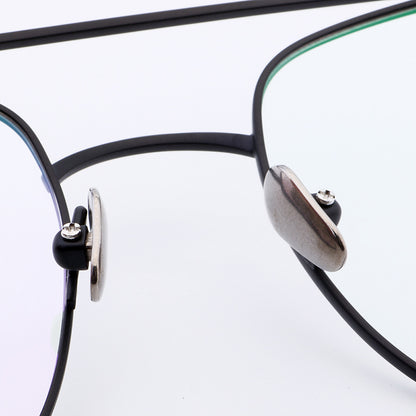 Sergio | Old School Titanium Eyeglasses | 80s Flat Top Frame For Men & Women