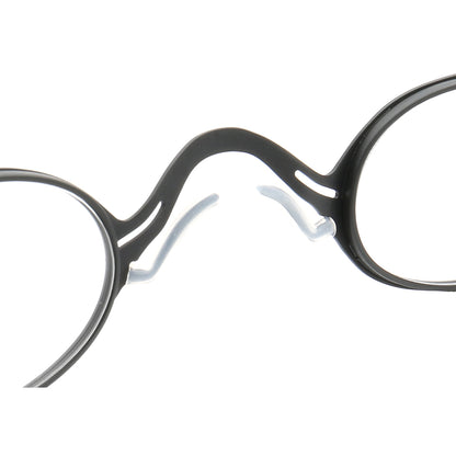 Harlow | Monturas de anteojos de negocios de forma ovalada | Gafas unisex modernas de metal.