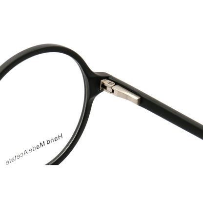 Midnight | Patterned Acetate Eyeglasses For Men & Women | Retro Round Full Rim Glasses Frames