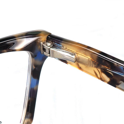 Isabelle | Lunettes œil de chat à demi-jante pour femmes | Modèle moderne de carapace de tortue semi-sans monture