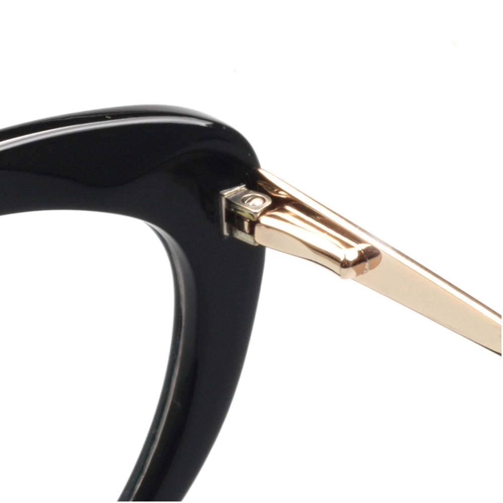 Lynwood | Cat Eye Glasses For Women w/ Tortoise Shell Pattern | Acetate Frame w/ Metal Temples