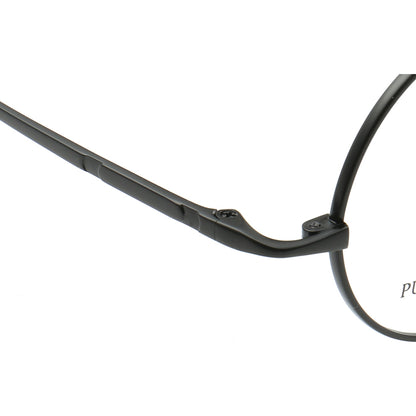 Temple of retro round titanium glasses