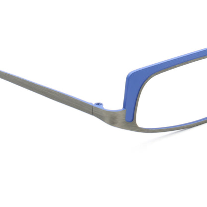 Vernon | Montures de lunettes rectangulaires élégantes en titane | Lunettes modernes à monture complète bicolore