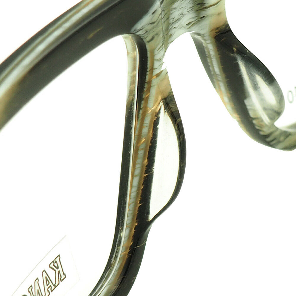 Interior of multicolored acetate eyeglasses