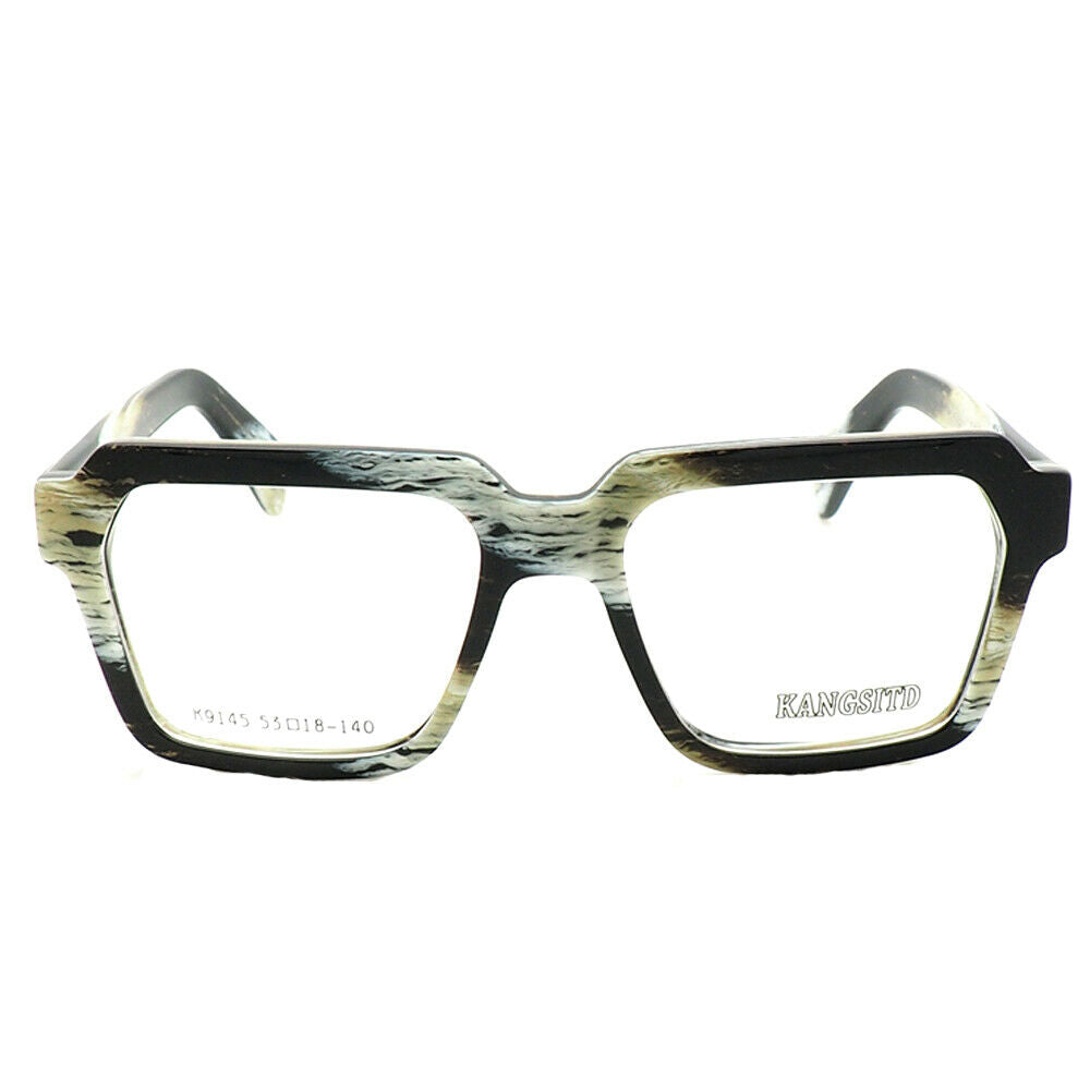 Multicolored retro square eyeglasses
